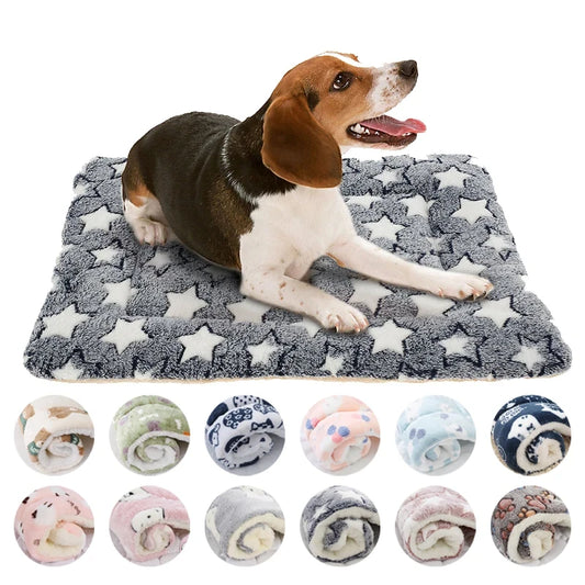 Flannel Pet Sleeping Mat — Washable Dog Bed & Sofa Cushion for Small to Large Dogs (XS to XXL)