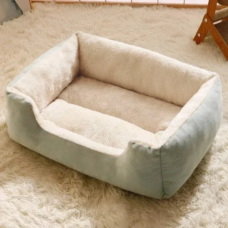 Premium Pet Cushion Bed — Soft Washable Cat & Dog Basket Bed in 5 Colours (S to XXL)