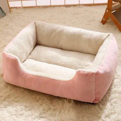 Premium Pet Cushion Bed — Soft Washable Cat & Dog Basket Bed in 5 Colours (S to XXL)