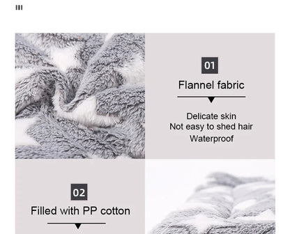 Flannel Pet Sleeping Mat — Washable Dog Bed & Sofa Cushion for Small to Large Dogs (XS to XXL)