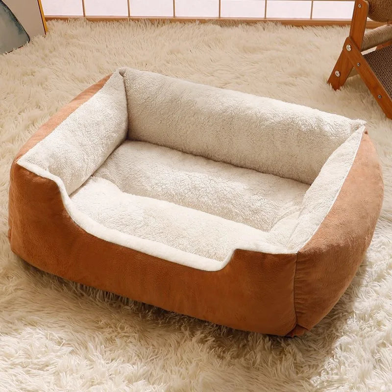 Premium Pet Cushion Bed — Soft Washable Cat & Dog Basket Bed in 5 Colours (S to XXL)