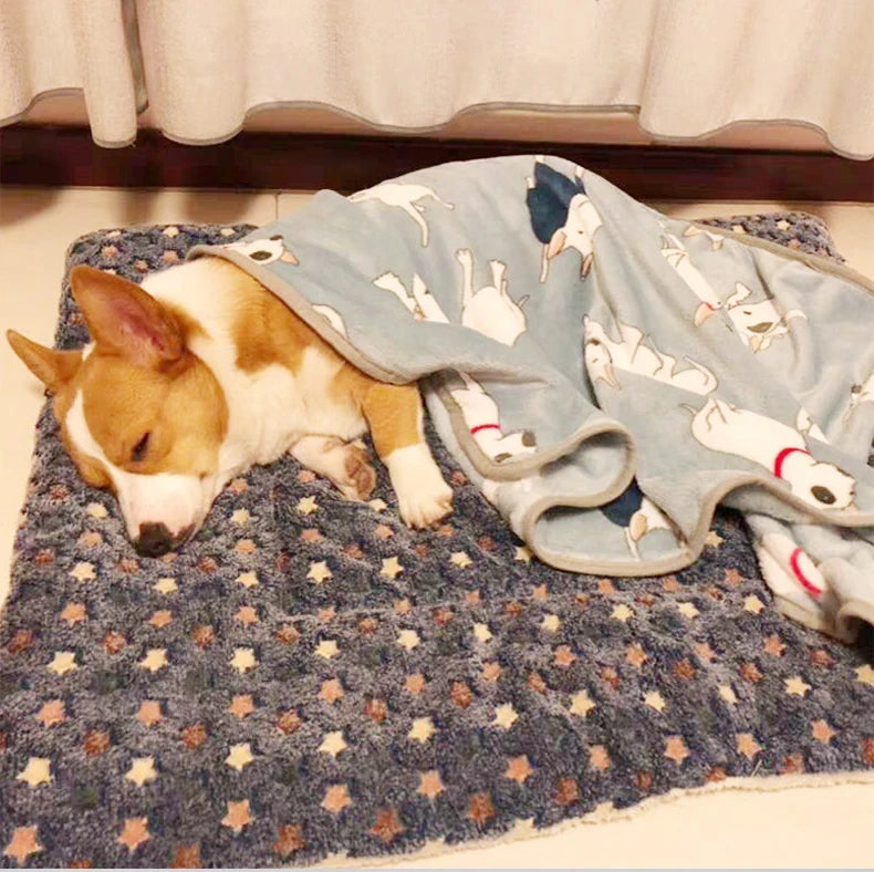 Flannel Pet Sleeping Mat — Washable Dog Bed & Sofa Cushion for Small to Large Dogs (XS to XXL)