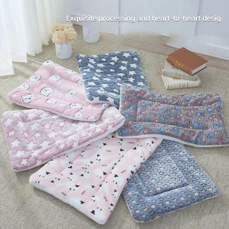 Flannel Pet Sleeping Mat — Washable Dog Bed & Sofa Cushion for Small to Large Dogs (XS to XXL)