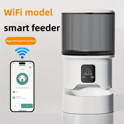 Smart Pet Feeder with HD Camera & App Control — Automatic WiFi Food Dispenser for Cats & Dogs