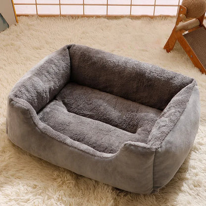 Premium Pet Cushion Bed — Soft Washable Cat & Dog Basket Bed in 5 Colours (S to XXL)