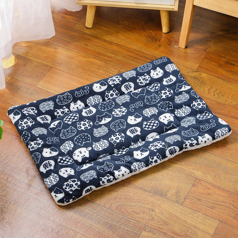 Flannel Pet Sleeping Mat — Washable Dog Bed & Sofa Cushion for Small to Large Dogs (XS to XXL)