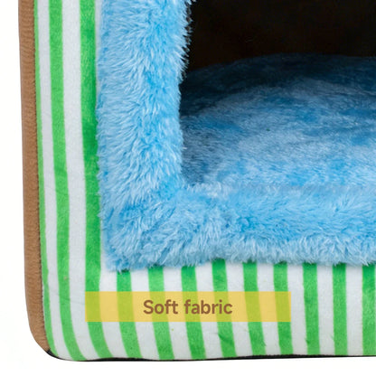 Foldable Pet Cave Bed — Washable Felt Cat & Small Dog House with Cosy Sofa Design (S/M/L)
