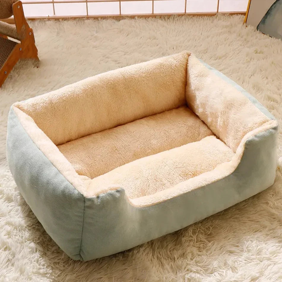 Premium Pet Cushion Bed — Soft Washable Cat & Dog Basket Bed in 5 Colours (S to XXL)