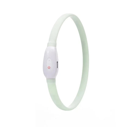 LED Rechargeable Dog Collar — USB Glow Collar with 9 Flashing Modes for Safe Night Walks