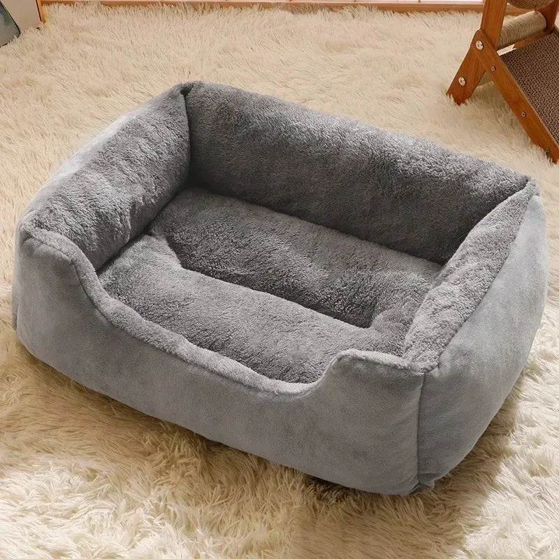 Premium Pet Cushion Bed — Soft Washable Cat & Dog Basket Bed in 5 Colours (S to XXL)