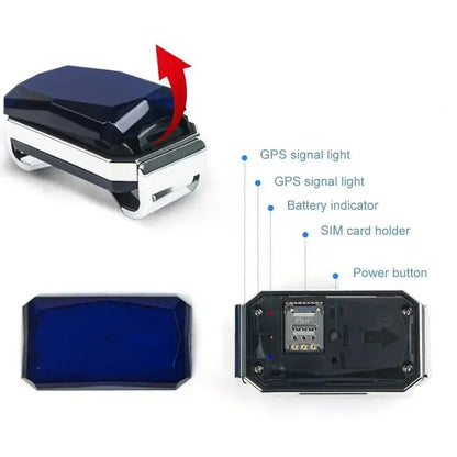 GPS Dog Tracker — IP67 Waterproof Pet Collar with WiFi Real-Time Location & Anti-Lost Alerts