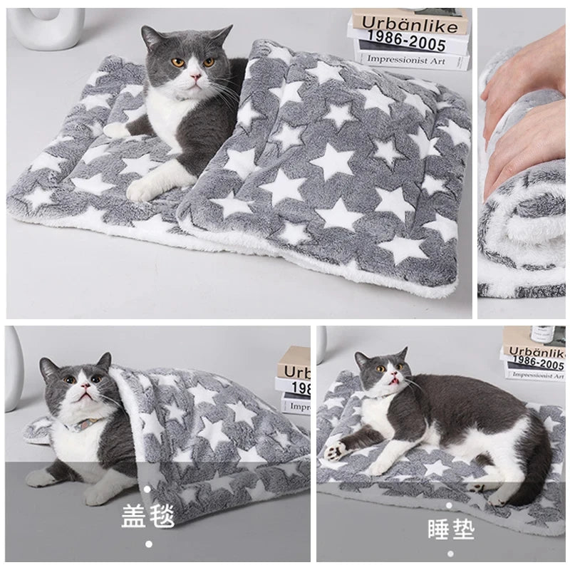 Flannel Pet Sleeping Mat — Washable Dog Bed & Sofa Cushion for Small to Large Dogs (XS to XXL)