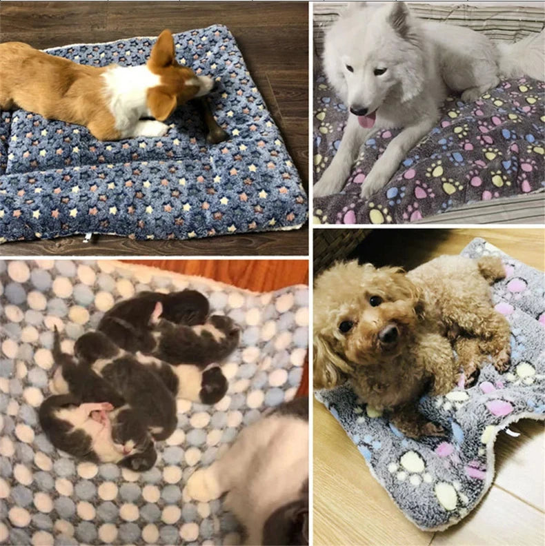 Flannel Pet Sleeping Mat — Washable Dog Bed & Sofa Cushion for Small to Large Dogs (XS to XXL)