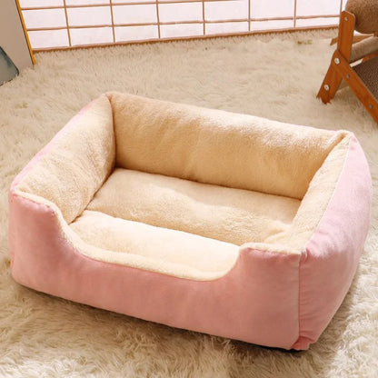 Premium Pet Cushion Bed — Soft Washable Cat & Dog Basket Bed in 5 Colours (S to XXL)