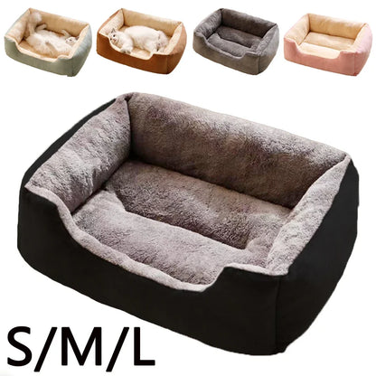 Premium Pet Cushion Bed — Soft Washable Cat & Dog Basket Bed in 5 Colours (S to XXL)
